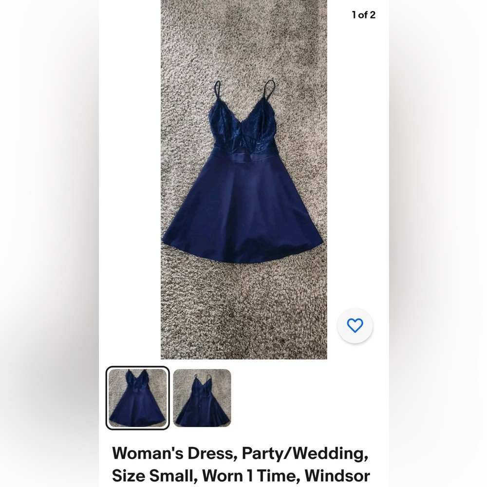 Navy dress from Windsor size small. :)